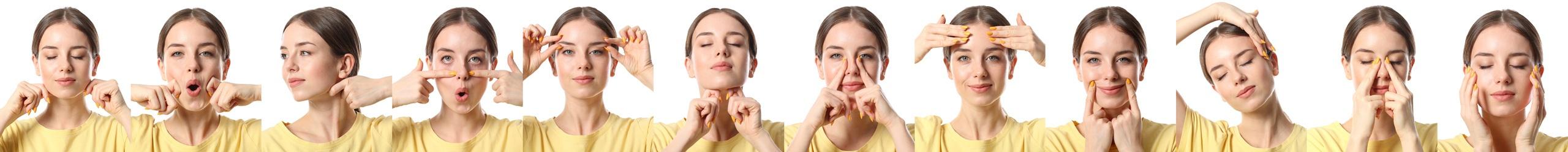 Excercices yoga visage
