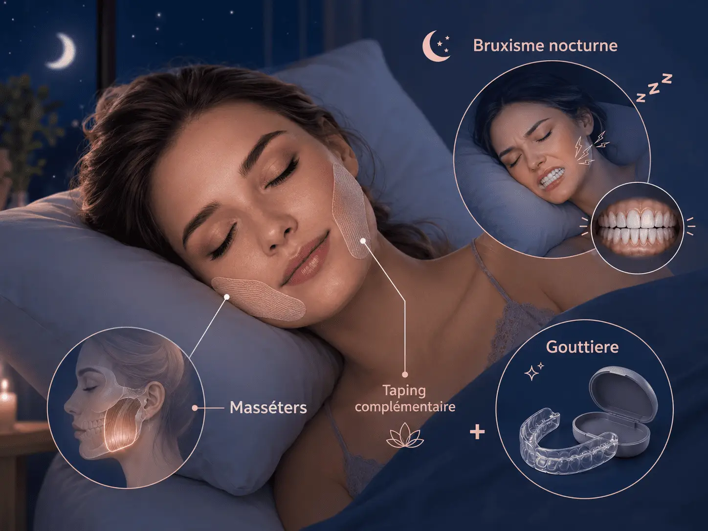Infographie nocturne du bruxisme