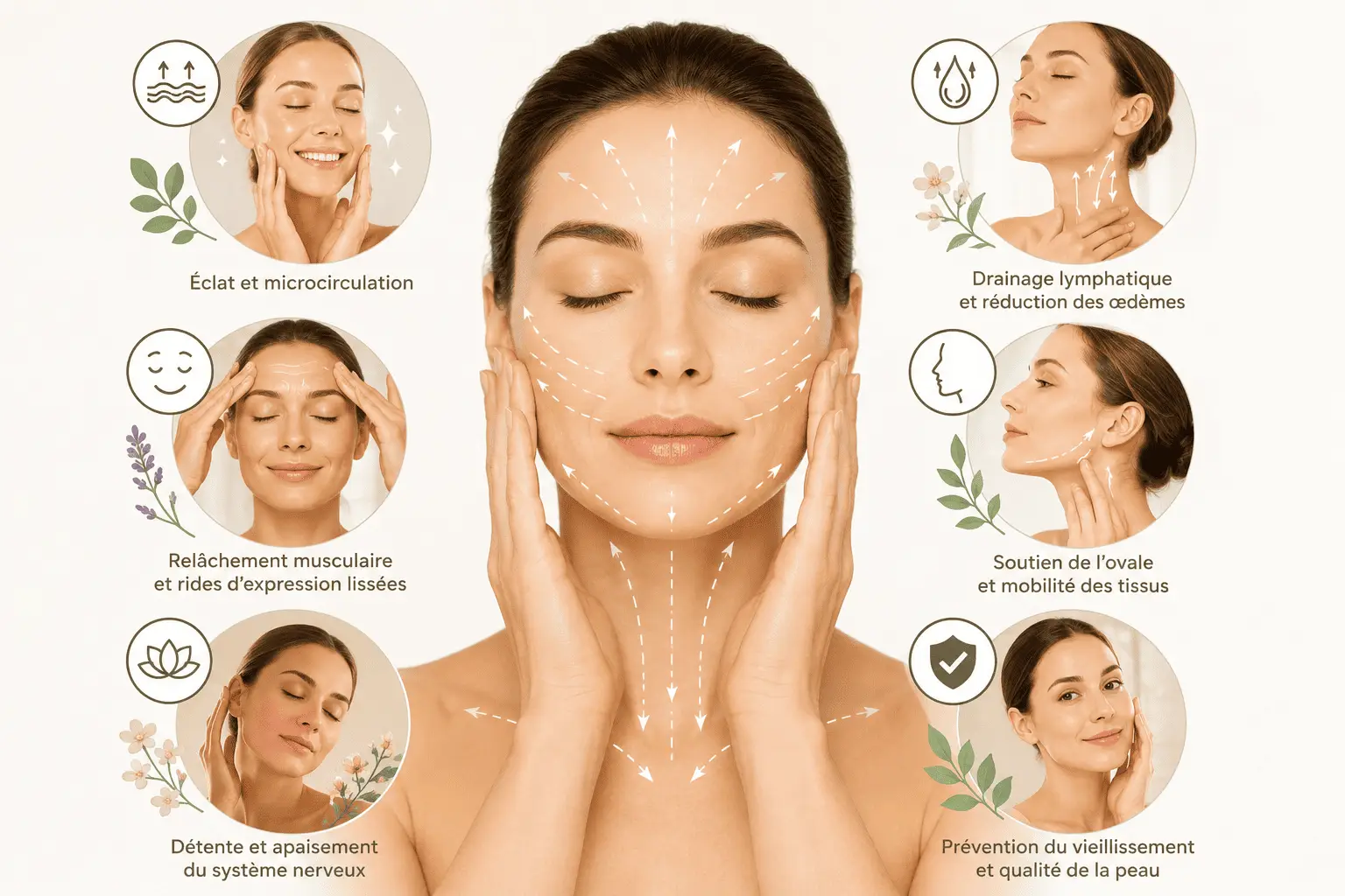 Les bienfaits d’un massage du visage bien réalisé