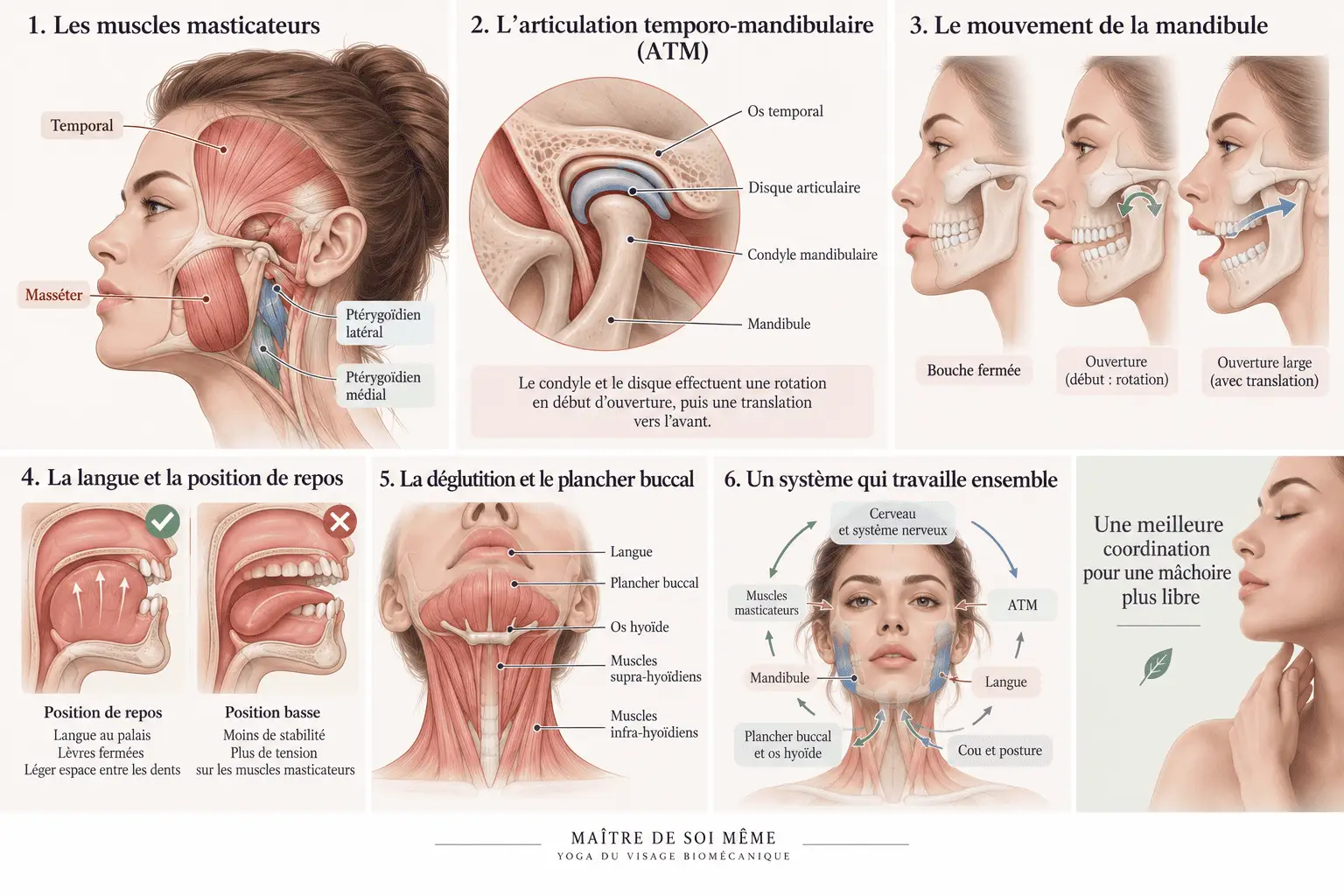 Anatomie douce de la m&acirc;choire et du visage