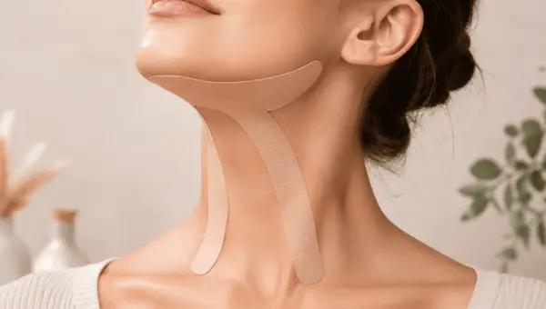 Taping visage double menton : comment r&eacute;duire cette zone naturellement ?
