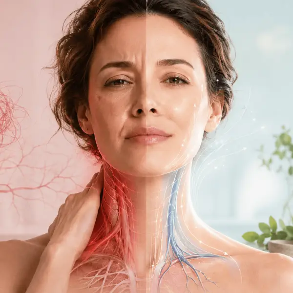 Hypertension, stress et visage : circulation, cou et solutions naturelles