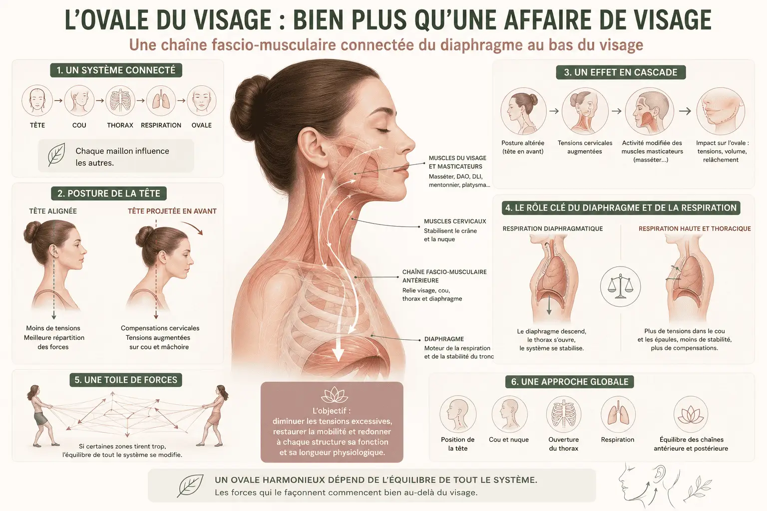 L&rsquo;ovale du visage et la posture