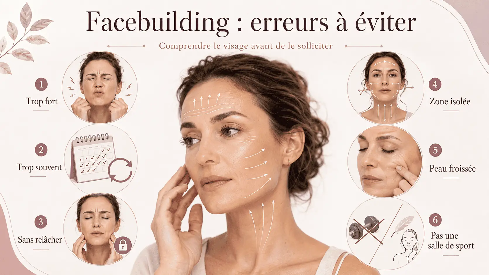 Infographie beaut&eacute; : erreurs de facebuilding