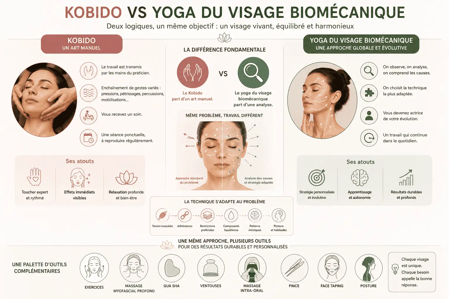 Kobido vs yoga facial biom&eacute;canique